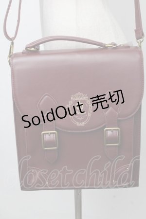 画像: axes femme POETIQUE / サッチェルバッグ  ワイン S-25-01-11-009-AX-BG-AS-ZT308