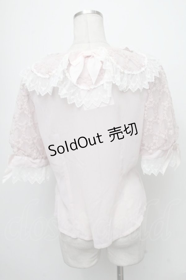 画像2: BABY,THE STARS SHINE BRIGHT / はるちゃんの願いを紡ぐFlower embroideryブラウス  ピンク S-25-01-11-016-BA-BL-AS-ZS (2)