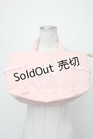 画像: 【SALE】Maison de FLEUR / Wish me mell サイドポケットトートバッグ  ピンク S-25-01-11-004-LO-BG-ET-ZT308