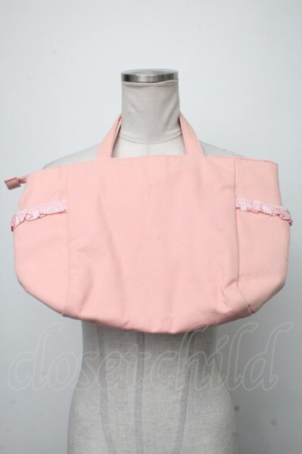 画像2: Maison de FLEUR / Wish me mell サイドポケットトートバッグ  ピンク S-25-01-11-004-LO-BG-ET-ZT308 (2)
