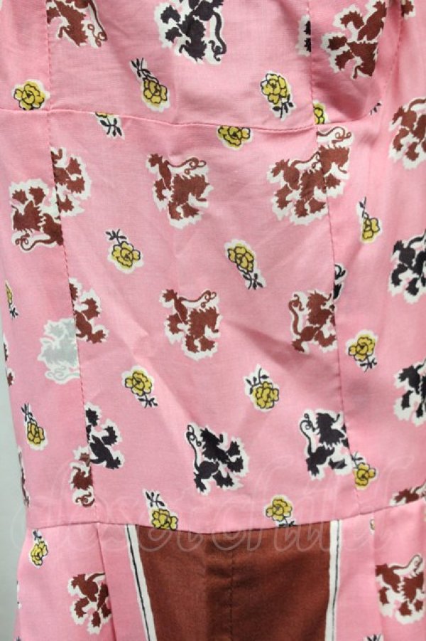 画像4: Jane Marple Dans Le Salon / Scottish lionグランマドレス  ピンク S-25-01-11-043-JM-OP-AS-ZT153 (4)