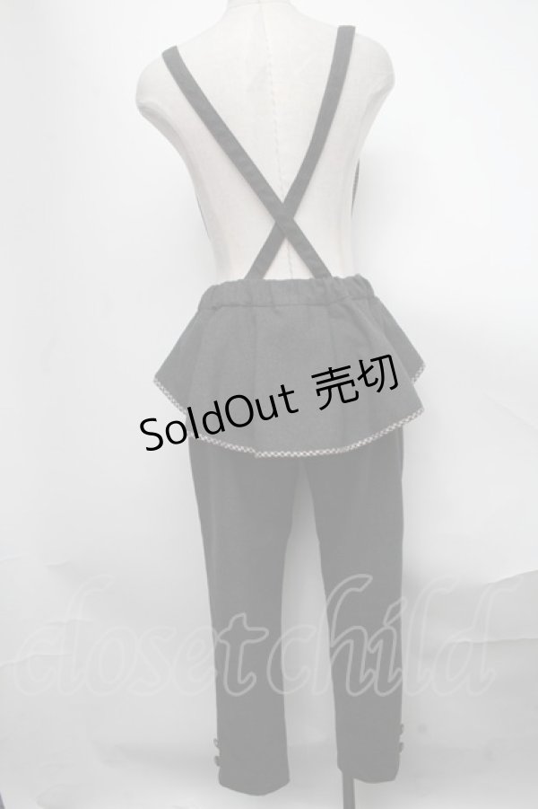 画像2: axes femme POETIQUE / パイピングペプラムパンツ  グレー S-25-01-15-091-AX-PA-AS-ZS (2)
