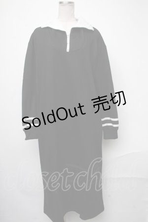 画像: NieR Clothing / バイカラーワンピース  黒ｘ白 S-25-01-17-044-PU-OP-HR-ZS