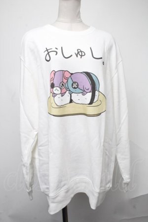 画像: NieR Clothing / おしゅしスウェット  白 S-25-01-19-044-PU-TO-AS-ZY
