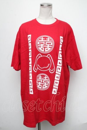画像: NieR Clothing / プリントTシャツ  赤 S-25-01-22-1064-PU-TO-AS-ZS