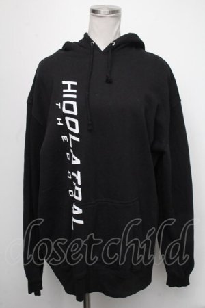 画像: GOTHPUNK / 英字プリントパーカー  黒 S-25-01-22-1074-PU-TO-HR-ZS