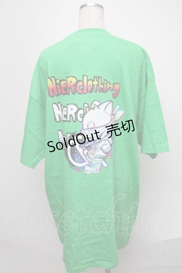 画像2: NieR Clothing / ブル君Tシャツ  グリーン S-25-01-22-1052-PU-TO-AS-ZS (2)