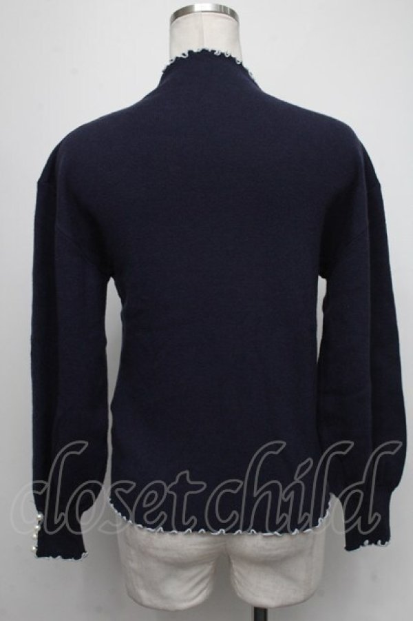 画像2: axes femme / タートルネックニット  ブルー S-25-01-22-1053-AX-TO-HR-ZT306 (2)