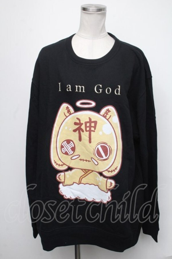 画像1: NieR Clothing / 神様Nierちゃんスウェット  黒 S-25-01-22-1062-PU-TO-AS-ZT328 (1)