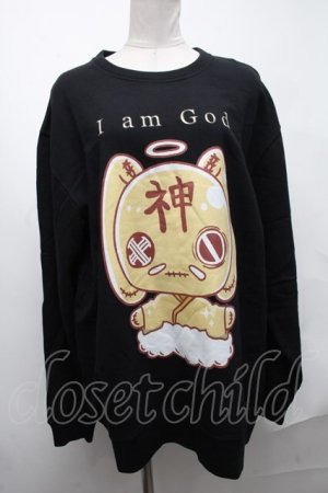 画像: NieR Clothing / 神様Nierちゃんスウェット  黒 S-25-01-22-042-PU-TO-AS-ZY