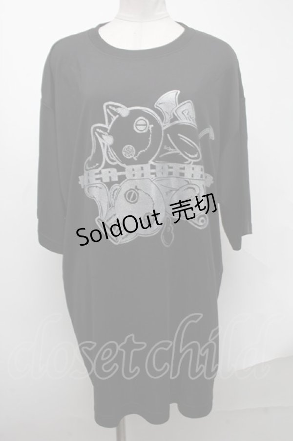 画像1: NieR Clothing / プリントTシャツ  黒 S-25-01-22-046-PU-TO-AS-ZS (1)
