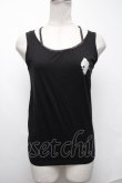 画像1: NieR Clothing / 刺繍タンク  黒 S-25-01-22-050-PU-TO-AS-ZS (1)