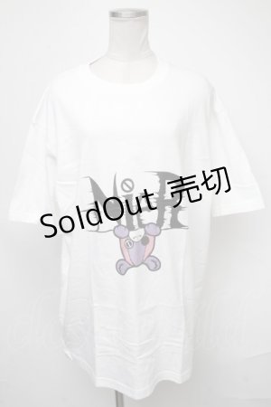画像: NieR Clothing / ちゃむちゃむTシャツ  白 S-25-01-23-023-PU-TO-AS-ZI