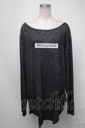 画像: NieR Clothing / ロゴトレーナー  黒 S-25-01-23-038-PU-TO-HR-ZT311