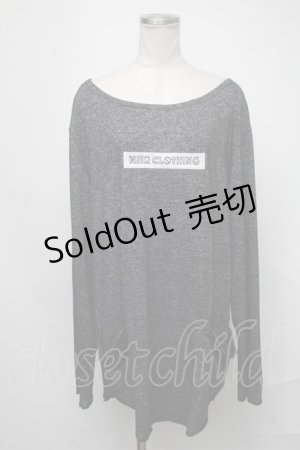 画像: NieR Clothing / ロゴトレーナー  黒 S-25-01-23-038-PU-TO-HR-ZT311