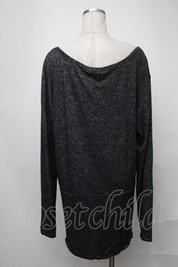 画像2: NieR Clothing / ロゴトレーナー  黒 S-25-01-23-038-PU-TO-HR-ZT311 (2)