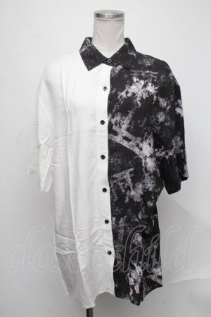 画像: NieR Clothing / プリントシャツ  黒 S-25-01-23-042-PU-TO-AS-ZS