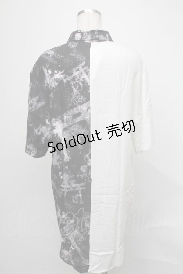 画像2: NieR Clothing / プリントシャツ  黒 S-25-01-23-042-PU-TO-AS-ZS (2)