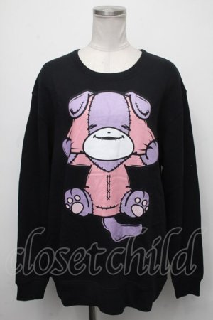 画像: NieR Clothing / プリントトレーナー  黒 S-25-01-25-017-PU-TO-HR-ZT311