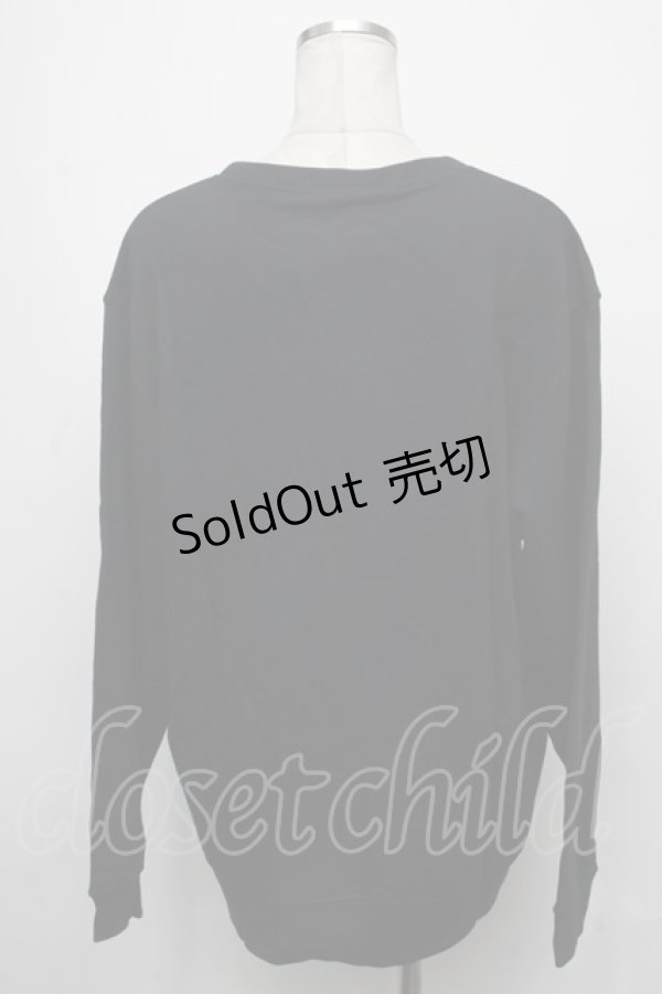 画像2: 【SALE】NieR CLOTHING / プリントトレーナー  黒 S-25-01-25-017-PU-TO-HR-ZT311 (2)