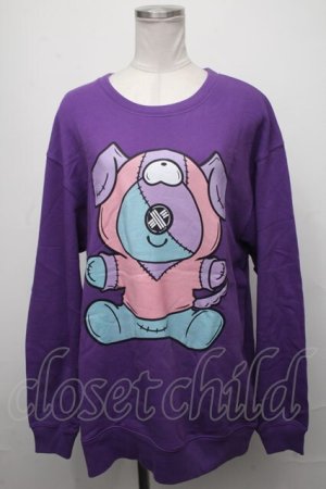 画像: NieR Clothing / ONEくんスウェット  紫 S-25-01-25-030-PU-TO-AS-ZT307