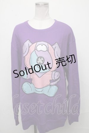 画像: NieR Clothing / ONEくんスウェット  紫 S-25-01-25-031-PU-TO-AS-ZI