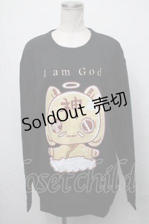 画像: NieR Clothing / 神様Nierちゃんスウェット  黒 S-25-01-25-045-PU-TO-AS-ZT307