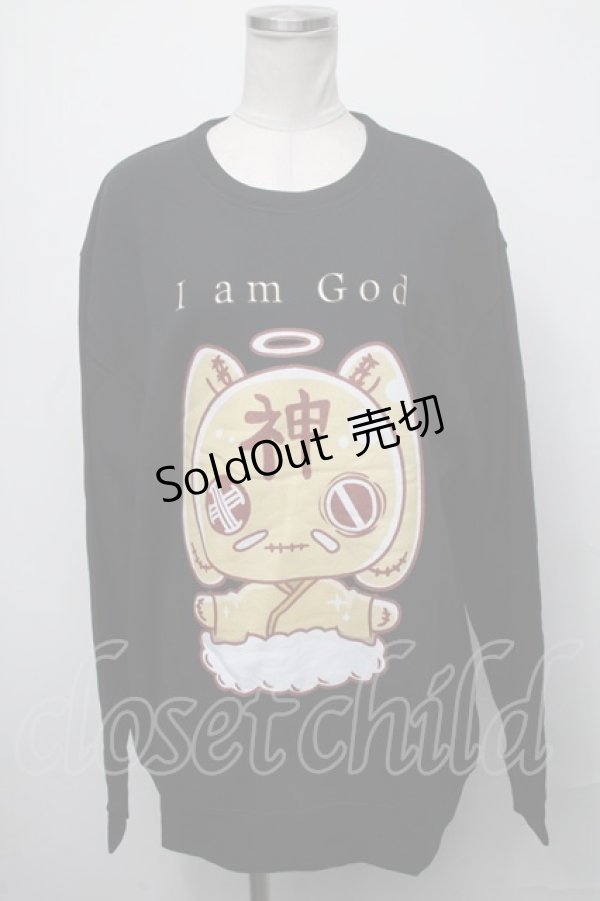 画像1: NieR Clothing / 神様Nierちゃんスウェット  黒 S-25-01-25-045-PU-TO-AS-ZT307 (1)