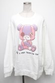 画像1: NieR Clothing / ちゃむちゃむスウェット  白 S-25-01-27-050-PU-BL-AS-ZY (1)