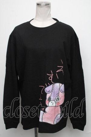 画像: NieR Clothing / ちゃむちゃむTシャツ  黒 S-25-01-27-052-PU-TO-AS-ZY