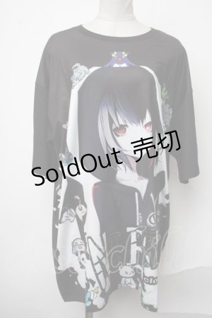 画像: NieR Clothing / プリントTシャツ  黒 S-25-01-28-051-PU-TO-AS-ZS