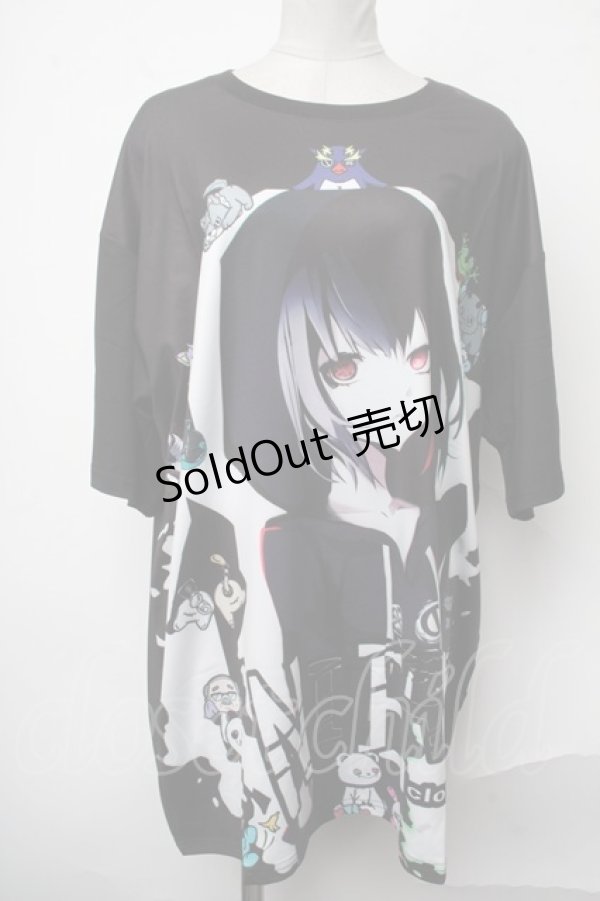 画像1: NieR Clothing / プリントTシャツ  黒 S-25-01-28-051-PU-TO-AS-ZS (1)