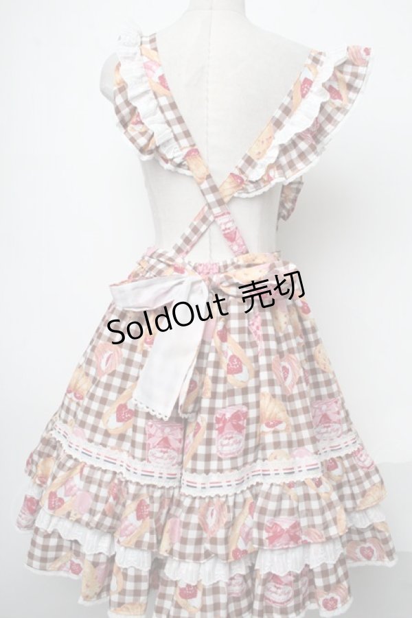 画像2: Angelic Pretty / いちごBread Bakery CafeスカートSet  ブラウン S-25-01-28-077-AP-SK-AS-ZS (2)