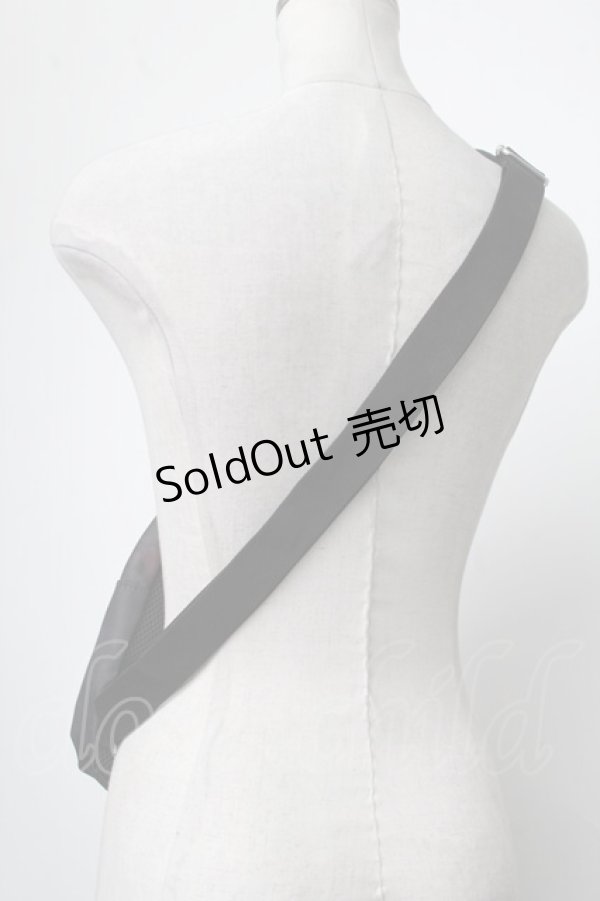 画像2: NieR Clothing / 和柄狐バッグ  黒ｘ赤 S-25-01-28-023-PU-TO-HR-ZS (2)