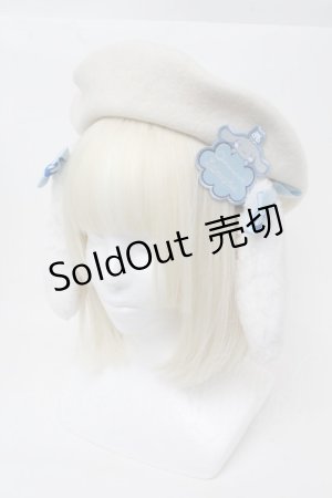 画像: metamorphose / シナモロールコラボ　耳付きベレー  オフ S-25-01-28-004-ME-AC-AS-ZS