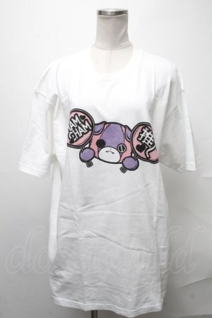画像: NieR Clothing / ちゃむちゃむ推しTシャツ  白 S-25-01-31-017-PU-TO-AS-ZY