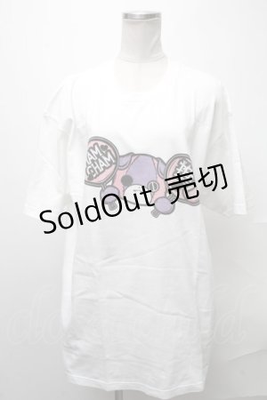 画像: NieR Clothing / ちゃむちゃむ推しTシャツ  白 S-25-01-31-017-PU-TO-AS-ZY