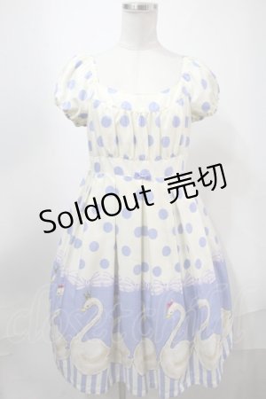 画像: Emily Temple cute / スワンワンピース  ブルー S-25-01-31-046-ET-OP-HR-ZS