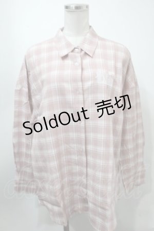 画像: NieR Clothing / チェックシャツ  ピンク S-25-01-31-048-PU-BL-AS-ZS