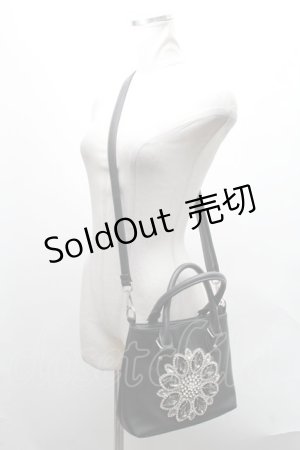 画像: axes femme / ビジュー付きバッグ  黒 S-25-02-02-012-AX-BG-HR-ZS