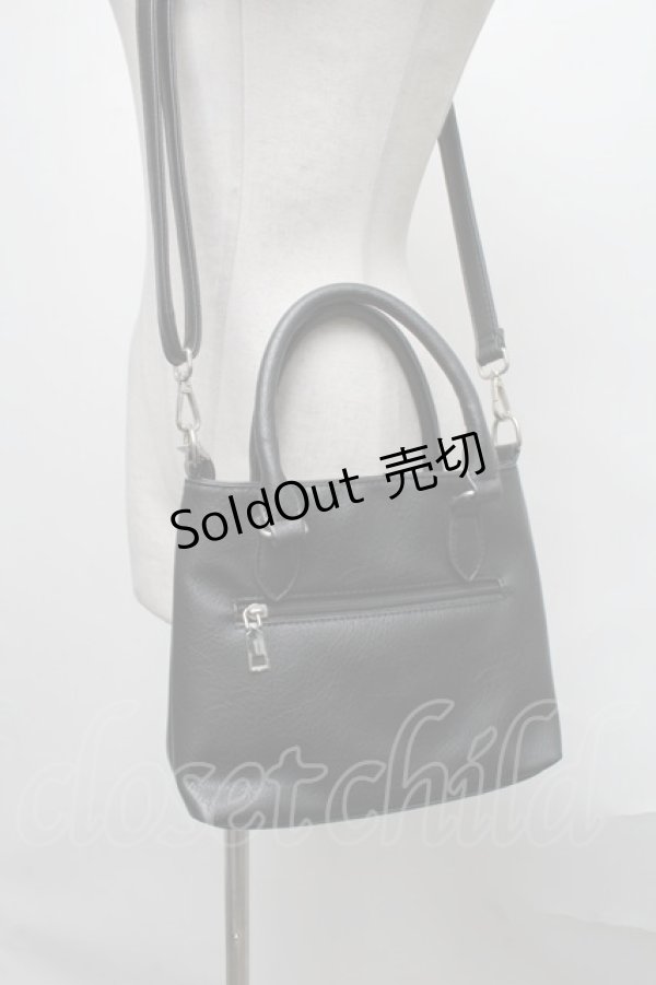 画像3: axes femme / ビジュー付きバッグ  黒 S-25-02-02-012-AX-BG-HR-ZS (3)