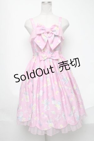 画像: Angelic Pretty / SPACE TOYSジャンパースカート  ピンク S-25-02-04-072-AP-OP-HR-ZS