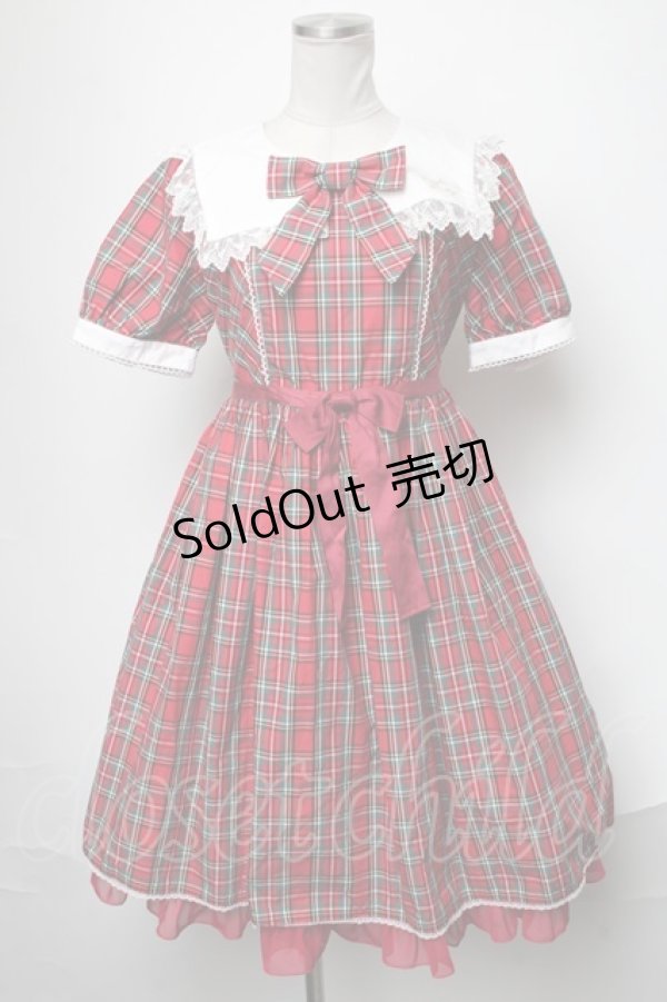 画像1: Angelic Pretty / Campusワンピース  赤 S-25-02-05-045-AP-OP-AS-ZS (1)