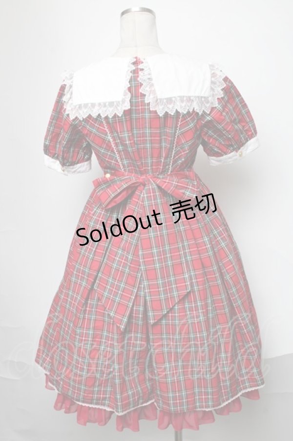 画像2: Angelic Pretty / Campusワンピース  赤 S-25-02-05-045-AP-OP-AS-ZS (2)
