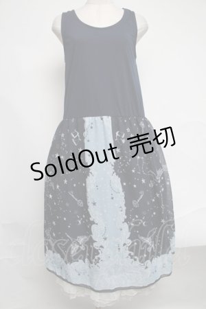 画像: axes femme / 星座柄ワンピース  紺 S-25-02-08-060-AX-OP-AS-ZS