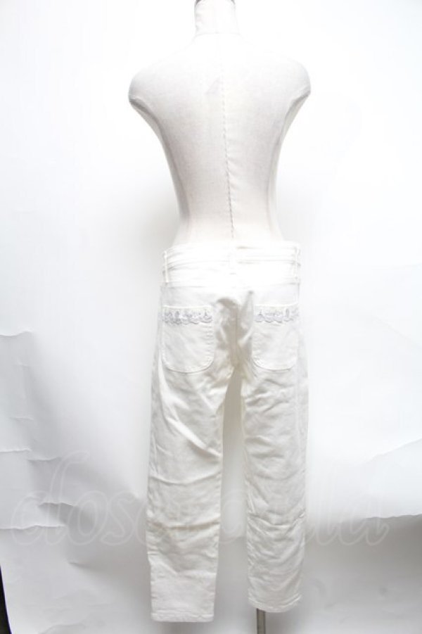 画像2: axes femme / パリ刺繍ボーイズデニム  オフ S-25-02-08-092-AX-PA-HR-ZI (2)
