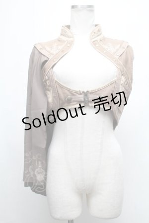 画像: Ozz oneste / アシンメトリーベスト  ベージュ S-25-02-08-094-OO-BL-AS-ZS