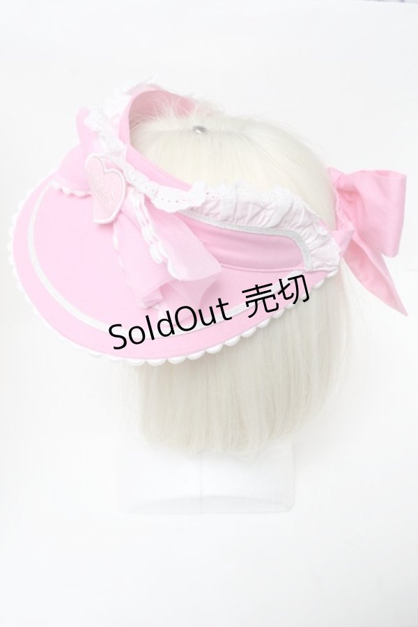 画像2: Angelic Pretty / Toys Donut Dinerサンバイザー  ピンク S-25-02-08-011-AP-AC-HR-ZS (2)