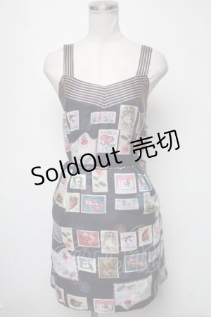 画像: MILK / Vintage Stampドレス  紺 S-25-02-13-075-ML-OP-AS-ZS