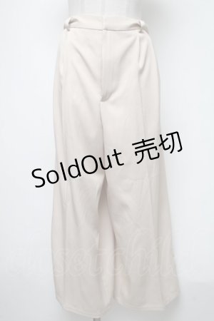 画像: axes femme / モチーフレースワイドパンツ  ベージュ S-25-02-13-091-AX-PA-AS-ZS